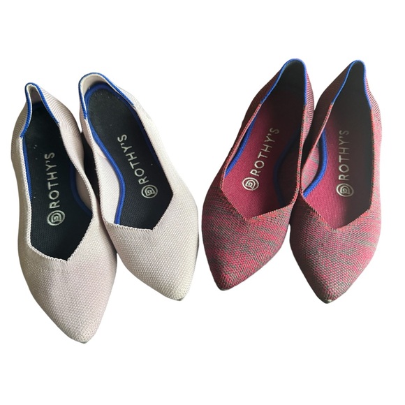 rothys pink flats